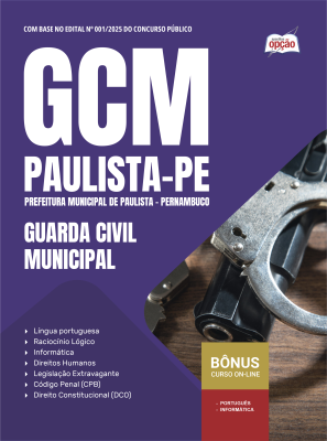 Apostila Prefeitura de Paulista - PE 2025 - Guarda Civil Municipal