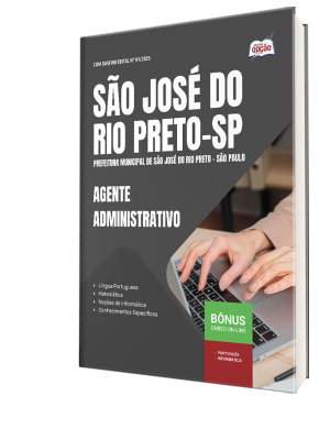 Apostila Prefeitura de São José do Rio Preto - SP 2025 - Agente Administrativo