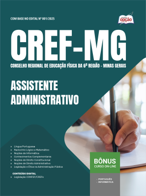 Apostila CREF-MG 2025 - Assistente Administrativo