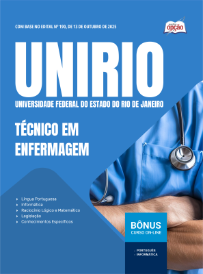 Apostila UNIRIO 2025 - Técnico em Enfermagem