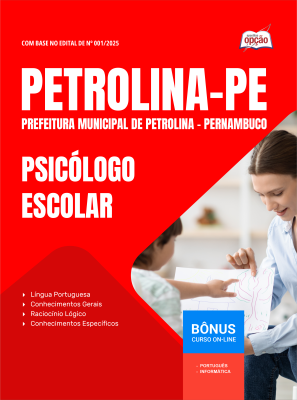 Apostila Prefeitura de Petrolina - PE em PDF 2026 - Psicólogo Escolar