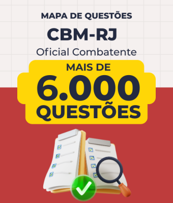 Mapa de Questões Online - CBM-RJ - Oficial Combatente - Cadete - 6 Mil Questões