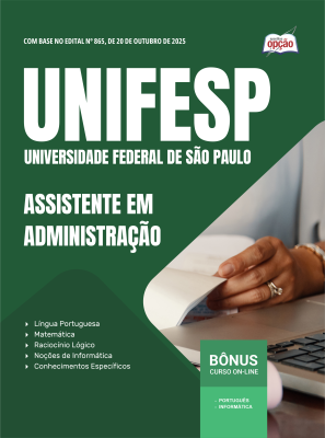 Apostila UNIFESP em PDF 2025 - Assistente em Administração