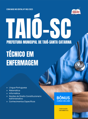 Apostila Prefeitura de Taió - SC em PDF - Técnico em Enfermagem