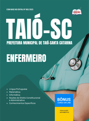 Apostila Prefeitura de Taió - SC 2025 - Enfermeiro