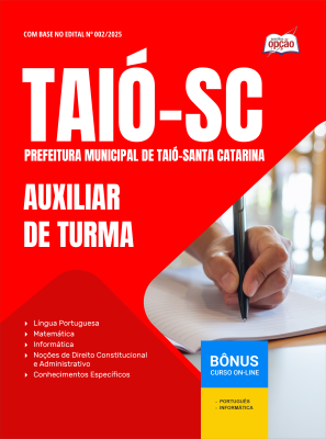 Apostila Prefeitura de Taió - SC em PDF - Auxiliar de Turma