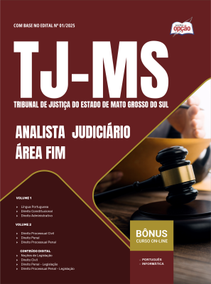 Apostila TJ-MS 2025 - Analista  Judiciário - Área fim
