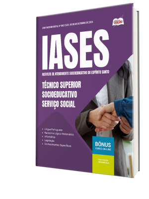 Combo IASES 2025 - Técnico Superior Socioeducativo - Serviço Social