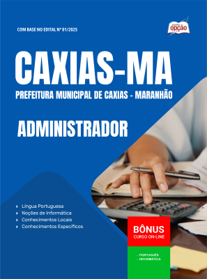 Apostila Prefeitura de Caxias - MA em PDF 2026 - Administrador