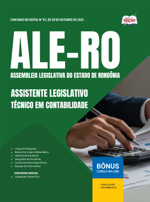 Apostila ALE-RO 2025 - Assistente Legislativo - Técnico em Contabilidade