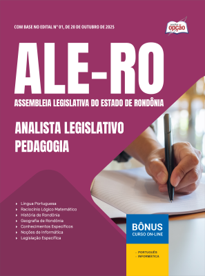 Apostila ALE-RO 2025 - Analista Legislativo - Pedagogia