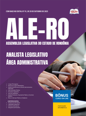 Apostila ALE-RO 2025 - Analista Legislativo - Área Administrativa