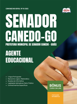 Apostila Prefeitura de Senador Canedo - GO em PDF 2026 - Agente Educacional