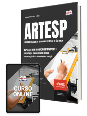 Apostila ARTESP 2025 - Especialista em Regulação de Transporte I - Administração, Ciências Contábeis, Economia, Administração Pública ou Engenharia de Produção