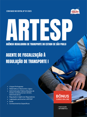 Apostila ARTESP 2025 - Agente de Fiscalização à Regulação de Transporte I