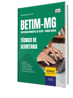Apostila Prefeitura de Betim - MG 2025 - Técnico de Secretaria