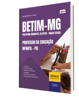 Apostila Prefeitura de Betim - MG 2025 - Professor da Educação Infantil - PEI