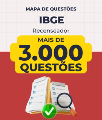 Mapa de Questões Online - IBGE - Recenseador - 3 Mil Questões