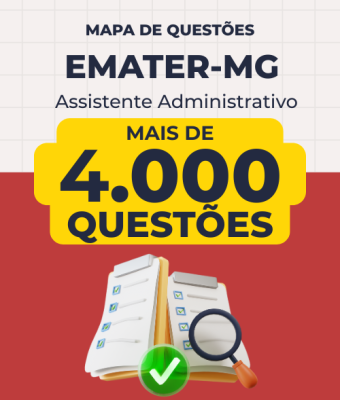Mapa de Questões Online - Emater-MG - Assistente Administrativo - 4 Mil Questões