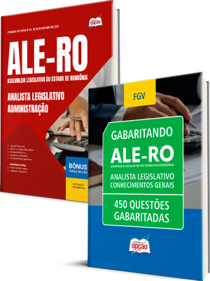 Combo ALE-RO 2026 - Analista Legislativo - Administração