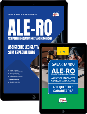 Combo ALE-RO 2025 - Assistente Legislativo - Sem especialidade