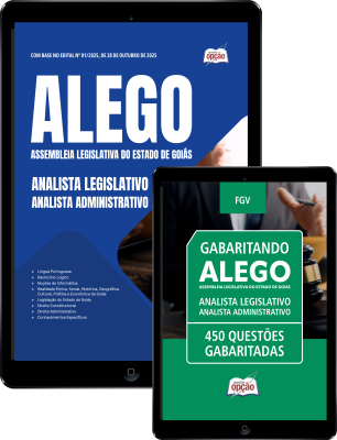 Combo ALEGO 2025 - Analista Legislativo - Analista Administrativo
