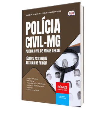 Apostila PC-MG 2025 - Técnico Assistente - Auxiliar de Perícia