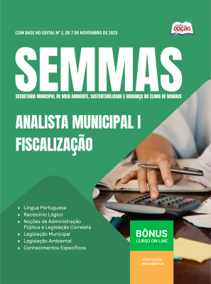 Apostila SEMMAS 2025 - Analista Municipal I (Fiscalização)