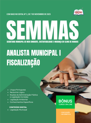 Apostila SEMMAS 2026 - Analista Municipal I (Fiscalização)