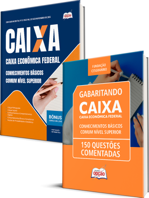 Combo CAIXA 2025 - Conhecimentos Básicos - Comum Nível Superior (Apostila + Questões Comentadas)