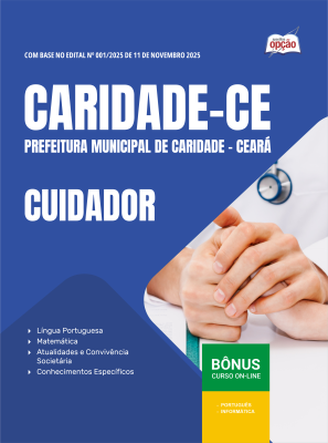 Apostila Prefeitura de Caridade-CE em PDF 2026 - Cuidador
