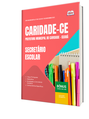 Apostila Prefeitura de Caridade-CE 2025 - Secretário Escolar