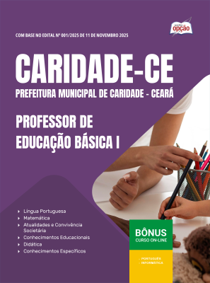 Apostila Prefeitura de Caridade-CE 2025 - Professor de Educação Básica I
