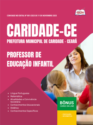 Apostila Prefeitura de Caridade-CE 2025 - Professor de Educação Infantil