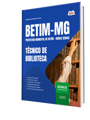 Apostila Prefeitura de Betim - MG 2025 - Técnico de Biblioteca