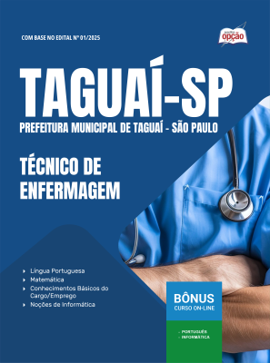Apostila Prefeitura de Taguaí-SP em PDF 2026 - Técnico de Enfermagem