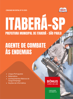 Apostila Prefeitura de Itaberá - SP em PDF 2026 - Agente de Combate a Endemias (ACE)