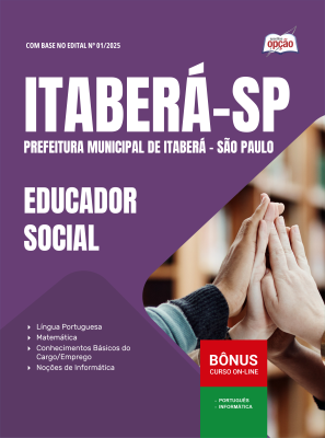 Apostila Prefeitura de Itaberá - SP em PDF 2026 - Educador Social