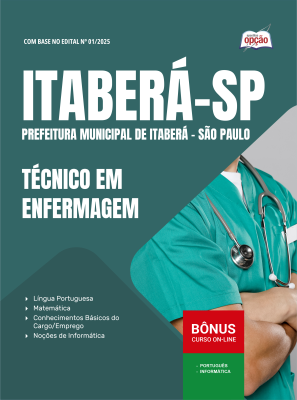 Apostila Prefeitura de Itaberá - SP em PDF 2026 - Técnico em Enfermagem