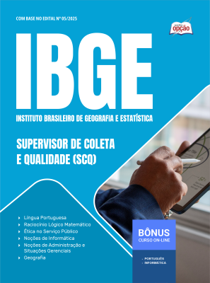 Apostila IBGE em PDF 2025 - Supervisor de Coleta e Qualidade (SCQ)