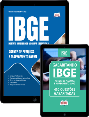 Combo IBGE 2025 - Agente de Pesquisas e Mapeamento (APM)