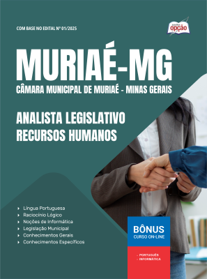 Apostila Câmara de Muriaé - MG 2025 - Analista Legislativo – Recursos Humanos