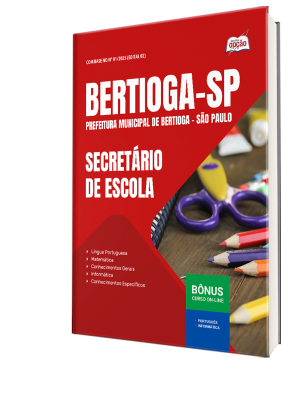 Apostila Prefeitura de Bertioga - SP 2025 - Secretário de Escola