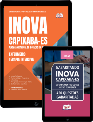 Combo INOVA Capixaba 2025 - Enfermeiro - Terapia Intensiva
