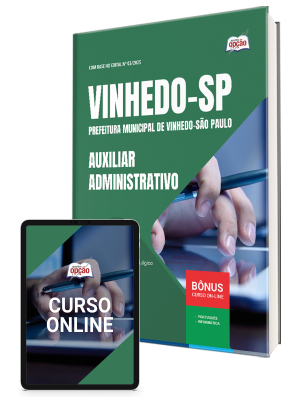 Apostila Prefeitura de Vinhedo - SP 2025 - Auxiliar Administrativo
