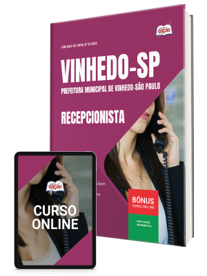 Apostila Prefeitura de Vinhedo - SP 2025 - Recepcionista