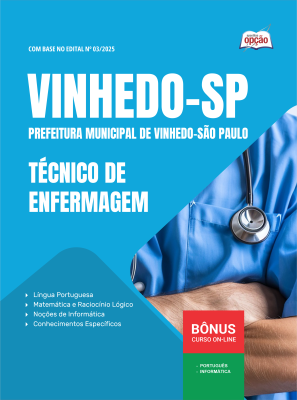 Apostila Prefeitura de Vinhedo - SP 2025 - Técnico de Enfermagem
