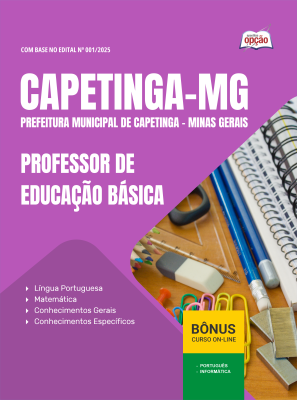 Apostila Prefeitura de Capetinga - MG 2025 - Professor de Educação Básica