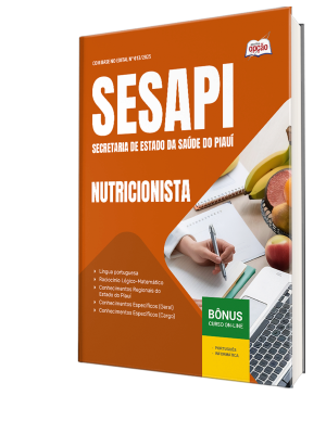 Apostila Secretaria de Estado da Saúde do Piauí 2025 - Nutricionista