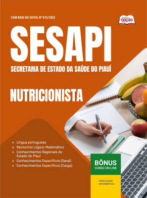 Apostila Secretaria de Estado da Saúde do Piauí em PDF 2026 - Nutricionista